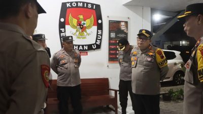 Pengamanan Ketat Fokus di Kantor KPUD