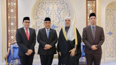 Pimpinan Tazakka Dampingi Ketua MPR Bertemu Sekjen Liga Muslim Dunia