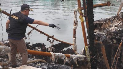 Labfor Polda Jateng Selidiki Kebakaran Kapal di Pelabuhan Tegal