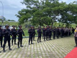 Satu Pleton Brimob BKO Bantu Pengamanan Nataru di Brebes