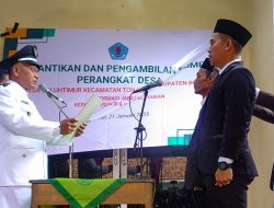 Dua Perangkat Desa Baru Dilantik, Desa Galuhtimur Fokus Tingkatkan Pelayanan Publik