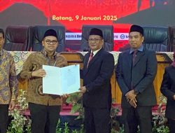 KPU Batang Tetapkan Faiz-Suyono Bupati dan Wakil Bupati Terpilih