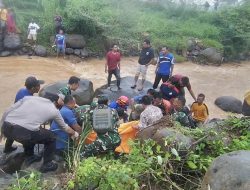 Pencari Rumput Tertimpa Batu Besar di Kali Petung
