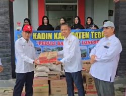 Peduli Bencana di Kabupaten Tegal, Kadin Serahkan Bantuan Logistik ke BPBD dan PMI
