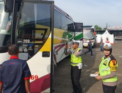 Ramp Check di Terminal Dukuhsalam, Delapan Bus Dinyatakan Layak Jalan