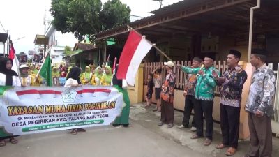 Ratusan Siswa MDTA Muhajirin Pegirikan Meriahkan Pawai Ta’aruf
