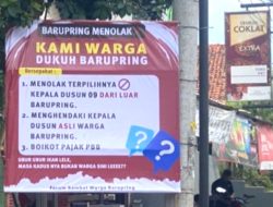 Muncul Baliho Tolak Kadus Baru di Linggapura Brebes, Warga Ancam Boikot Pajak