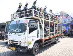 Puluhan Pemudik Motor Manfaatkan Layanan Valet Ride di Brebes