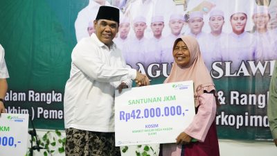 Ahli Waris Imam Masjid Agung Kabupaten Tegal Terima Santunan Jaminan Kematian BPJS Ketenagakerjaan