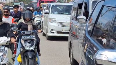 Arus Balik H+3 Lebaran, Ruas Ketanggungan Pejagan Macet