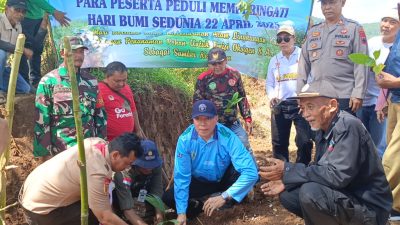 Peringati Hari Bumi, 10.000 Bibit Pohon Ditanam di Gunung Bima Bantarkawung Brebes