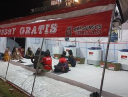 Ada Tenda Laundry di Pengungsian Bencana Tanah Bergerak Sirampog Brebes, Warga Tak Lagi Kesulitan Cuci Baju