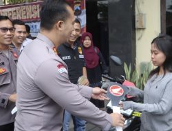 Polres Tegal Kota Serahkan Gratis, Sepeda Motor Curian ke Pemilik
