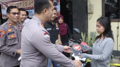 Polres Tegal Kota Serahkan Gratis, Sepeda Motor Curian ke Pemilik
