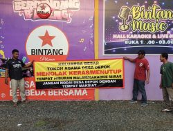 Warga Depok Tutup Paksa Karaoke dan Tempat Hiburan di Kawasan Sigandu