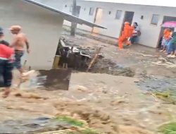 Sehari Ditempati, Huntara Tanah Gerak di Mendala Brebes Terkena Luapan Air Drainase
