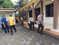 Bhakti Religi Hari Bhayangkara ke-79, Polsek Pagerbarang Bersih-bersih Masjid An-Nur 