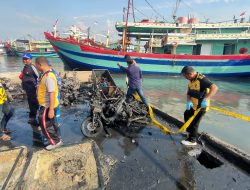 Ini Penyebab Terbakarnya 16 Motor di Pelabuhan Tegal