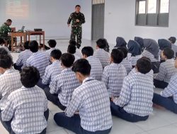 Koramil Moga Lakukan Pembinaan Karakter Siswa Didik MTS Ihsaniyah