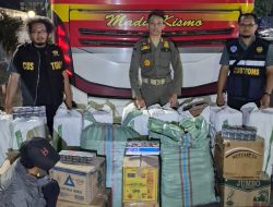 Ratusan Ribu Batang Rokok Tanpa Cukai Diamankan di Exit Tol Adiwerna