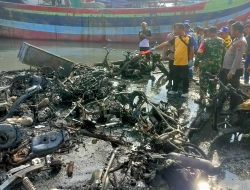 16 Motor Ludes Terbakar di Dermaga Pelra Pelabuhan Tegal