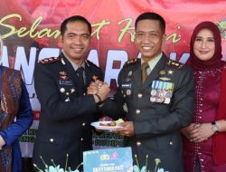 Semarak Hari Bhayangkara, Polres Tegal Dapat Kejutan dari Yonif 407/ Padmakusuma