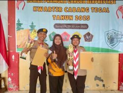 Gudep SMA Negeri 1 Slawi Berhasil Sandingkan Piala Putra dan Putri Lomba Pramuka Garuda Berprestasi