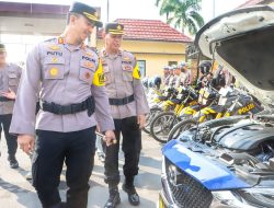 Kapolres Tegal Kota Tinjau Ulang Kendaraan Dinas Jelang Operasi Patuh Candi 2025