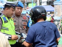 Ratusan Pengendara Ditindak dalam Operasi Patuh Candi 2025 di Kota Tegal