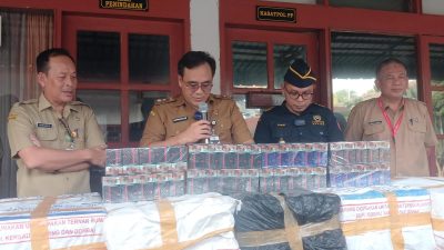 Satpol PP Pemalang dan Bea Cukai Tegal Amankan 672.000 batang Rokok Ilegal
