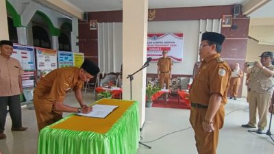 Kadus Baru Pruwatan Dilantik, Camat Bumiayu : Tak Siap Mental Bisa Viral