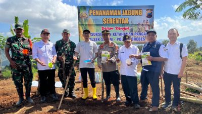 Perhutani–Polsek Salem Sinergi Wujudkan Ketahanan Pangan
