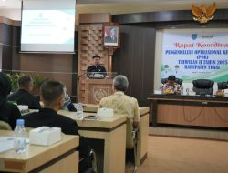 Bupati Ischak Minta Dilakukan Percepatan Pembuatan Running Track Stadion Tri Sanja dan Penataan Alun-Alun Hanggawana