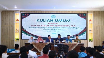 Prof Din Syamsuddin Beri Kuliah Umum di Tazakka