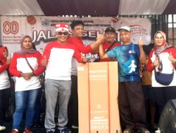 Ribuan Warga Ikuti Jalan Sehat HUT ke-80 RI di Kalierang Brebes