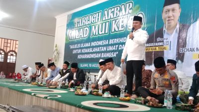 Milad ke-50 MUI, Bupati Tegal Berharap MUI Jaga Keimanan dan Polisi Jaga Keamanan