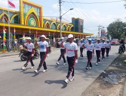 122 Regu Gerak Jalan Semarakkan HUT ke-80 RI di Bumiayu Brebes 