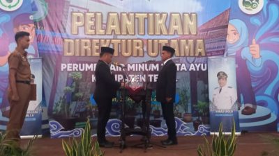 Bupati Ischak Lantik Nandang Indradani Sebagai Direktur Utama Perumda Air Minum Tirta Ayu
