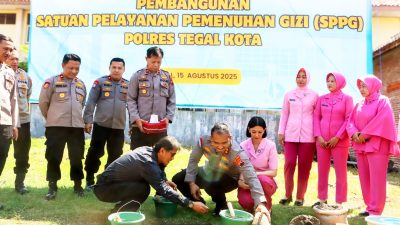 Polres Tegal Kota Mulai Bangun Dapur Gizi