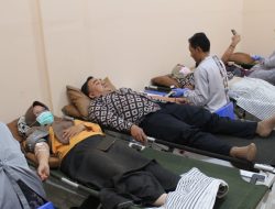 54 Kantong Darah Terkumpul dalam Donor Darah HUT ke-80 RI di RSUD Bumiayu