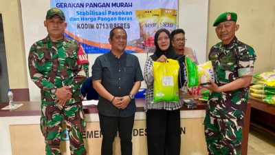 Gerakan Pangan Murah di Desa Laren Diserbu Warga, 100 Kantung Beras Ludes dalam Sejam