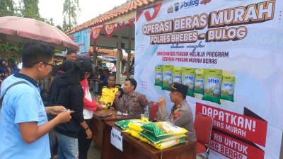 Polres Brebes Sediakan Beras Murah di 10 Polsek Dukung GPM