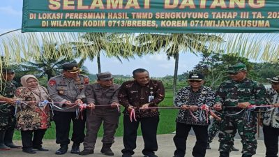 TMMD di Karangjongkeng Brebes Ditutup, Warga Senang Jalan Baru dan Rumah Layak Huni Terbangun