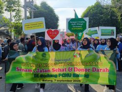 Ribuan Orang Ikuti Jalan Sehat Harlah 25 Tahun Kopsim NU Batang