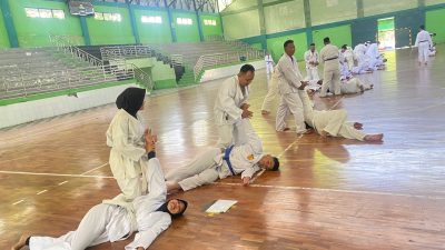 Asah Kemampuan Personel, Polres Tegal Gelar Latihan Bela Diri