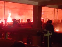Eks Pabrik Texin di Tegal Dilalap Api, Delapan Unit Damkar Dikerahkan