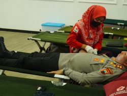 Peringati Hari Jadi Humas Polri ke-74, Polres Tegal Gelar Donor 