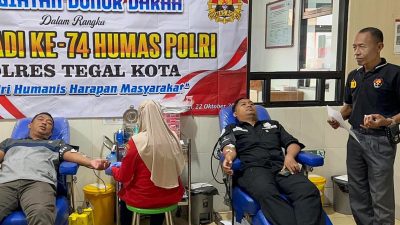 Polres Tegal Kota Siap Bantu Ketersediaan Pasokan Darah PMI