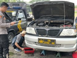 Polres Tegal Gelar Perawatan Kendaraan Dinas untuk Dukung Kesiapan Operasional