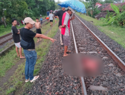 Diteriaki Warga Tak Mendengar, Lansia Meninggal Tertabrak KA di Kersana Brebes
